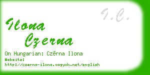 ilona czerna business card